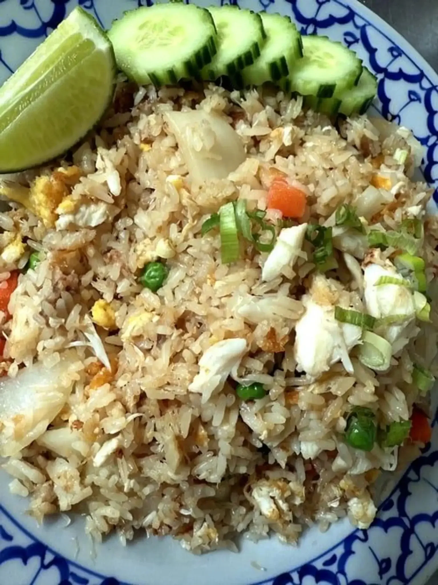 Crab Meat Fried Rice - Wok-fried rice with fresh crab meat