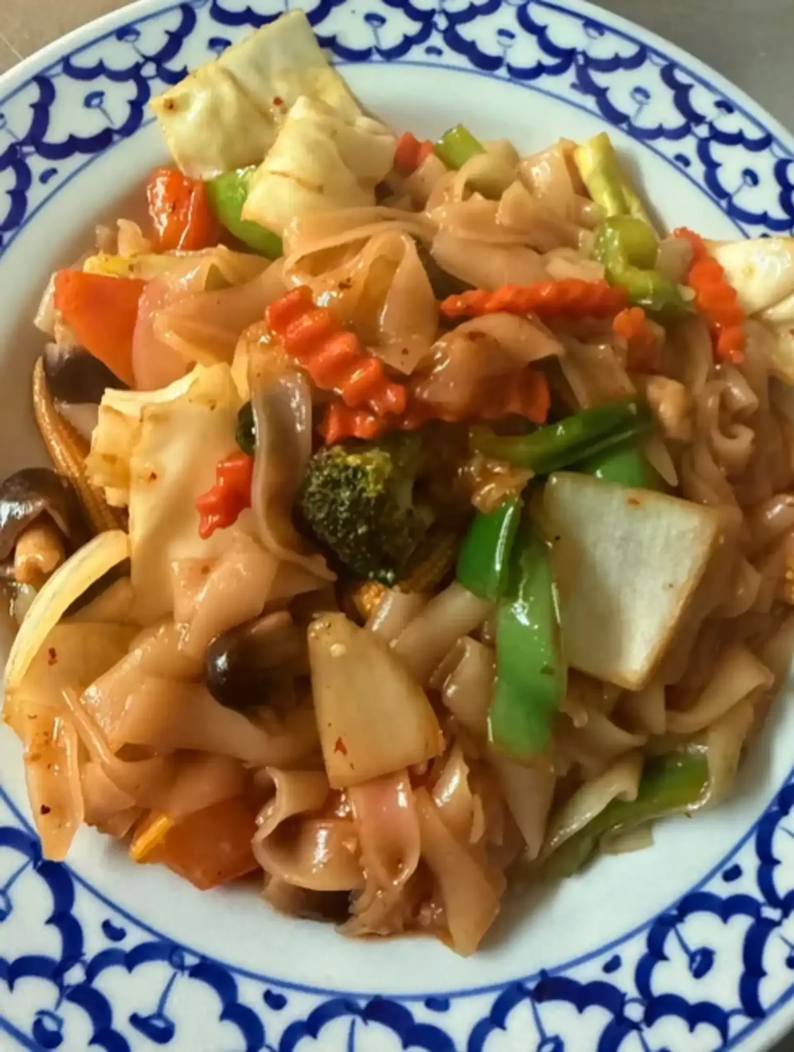Pad Kee Mao - Drunken noodles with basil and chili